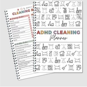 ADHD Cleaning Planner - Multicolor Design